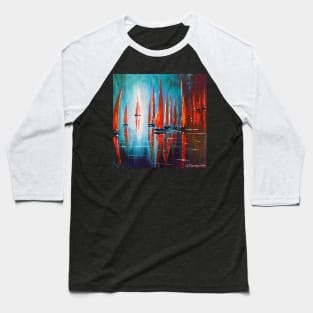 Sailboats on the roadstead Baseball T-Shirt